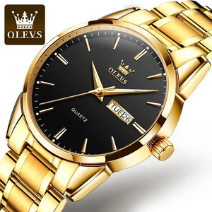 OLEVS 6898 S Men Watches Top Brand Luxury Business Stainless Steel Luminous Hand Quartz Wristwatch Gifts for Men Dropshipping