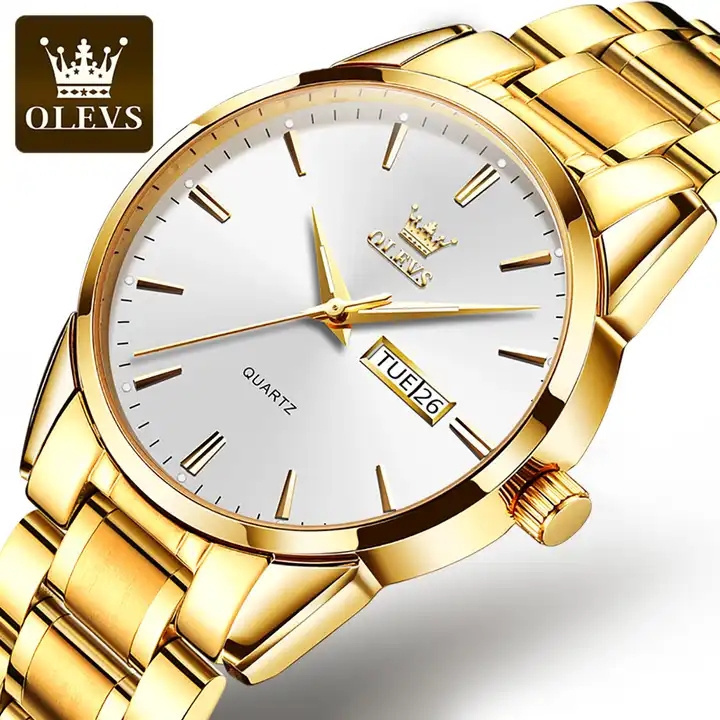 OLEVS 6898 S Men Watches Top Brand Luxury Business Stainless Steel Luminous Hand Quartz Wristwatch Gifts for Men Dropshipping