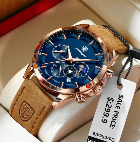 Poedagar P928 Newest Ornate High End Newest Customize Best Selling Waterproof Best Price Men Quartz Watch Stainless Steel Band