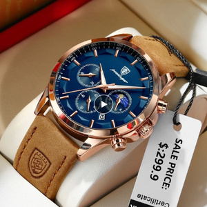 Poedagar P928 Newest Ornate High End Newest Customize Best Selling Waterproof Best Price Men Quartz Watch Stainless Steel Band