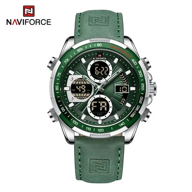 Reloj Naviforce Original Watch 9197 Fashion Digital Quartz Watches Men Luxury Sport Wristwatch Chronograph Dual Display Watch