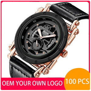 Custom Your Own Logo Oulm 3399 Big Size Men Quartz Watch Analog Clock Brand Luxury Unique Skeleton Design Sport Style Watches