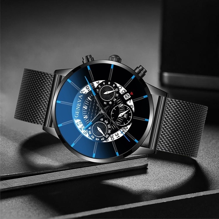 Men's Watch Reloj  Masculino Stainless Steel Calendar Quartz Wristwatch Men Sports Watch Clock for man