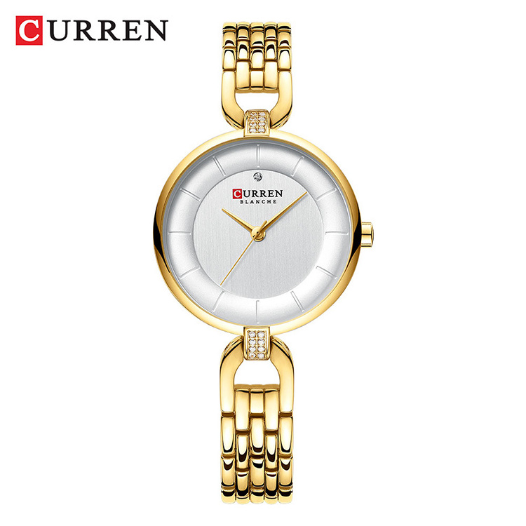 CURREN 9052 Women Japan Quartz Movement Watch Casual Stainless Steel Band  Wrist Watch Ladies Fashion Watches