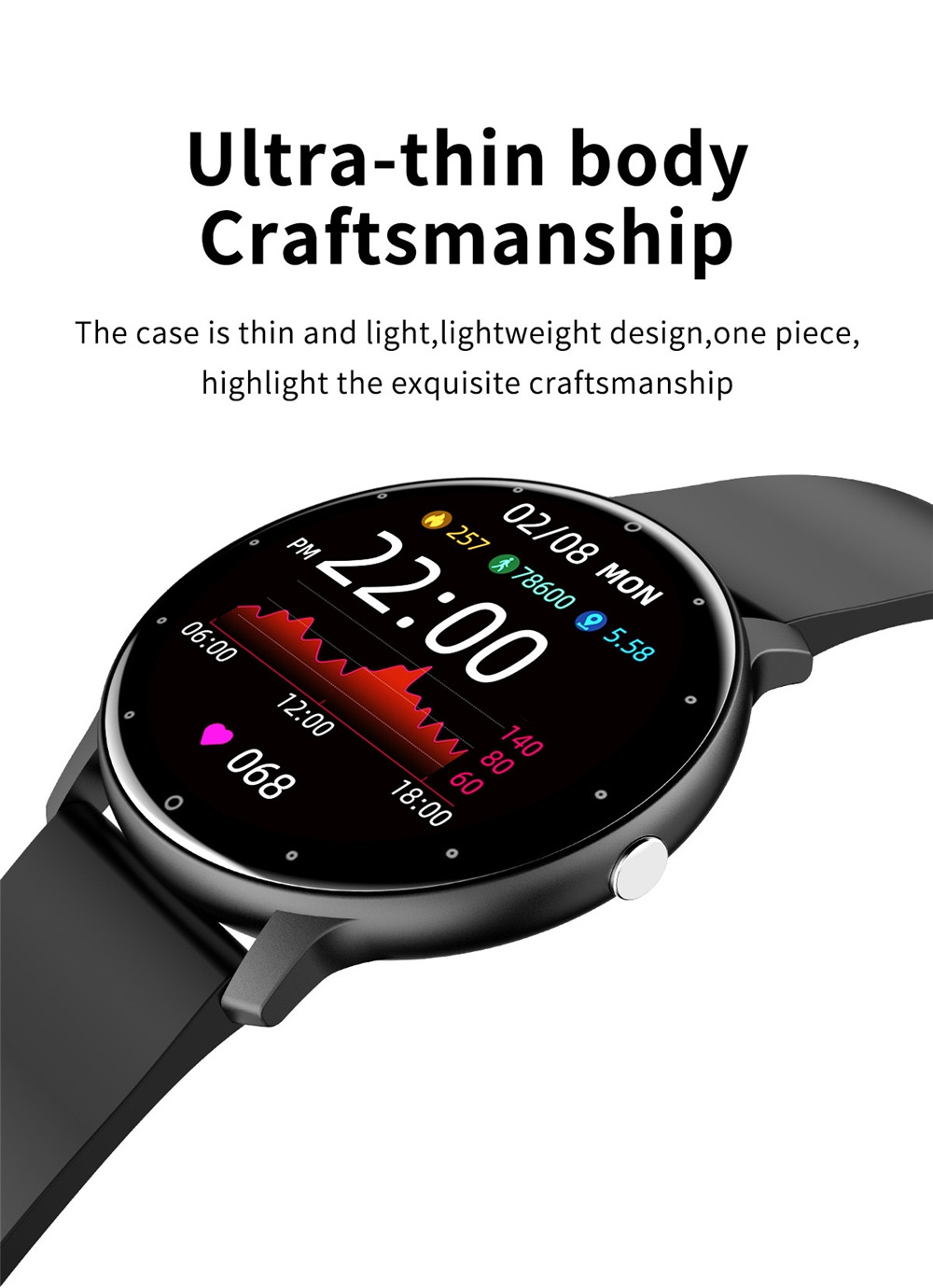 ZL02 Smart Watch Call Android Waterproof IP67 Heart Rate Reloj Smart Watch Blood Pressure Oxygen Women ZL02 Smart Watch