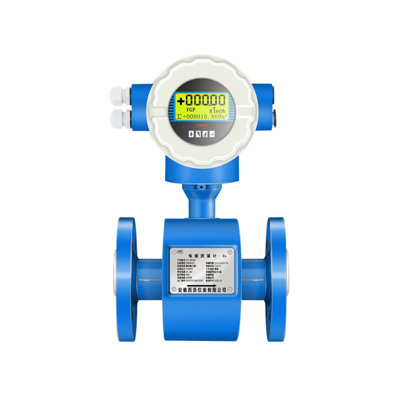 DN10/DN65/DN80/DN100 one-piece split type electromagnetic flow meter is used for pipe sewage