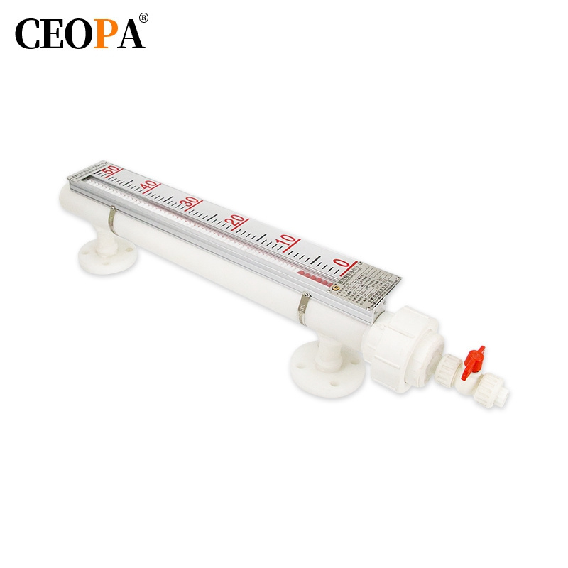 Water level side mounted top mounted with remote magnetic float level meter alarm pp magnetic flip plate level meter