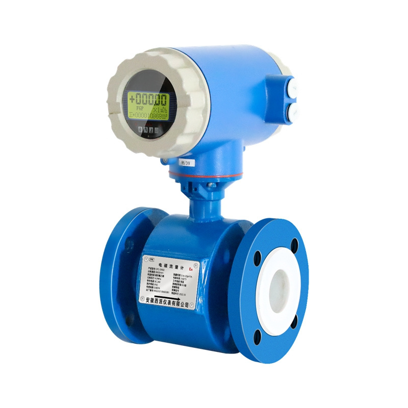 DN10/DN65/DN80/DN100 one-piece split type electromagnetic flow meter is used for pipe sewage