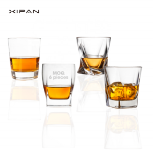 Customized logo wine whiskey cup blank sublimation espresso glasses small bullet shot glass