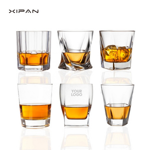 Stocked Handmade Crystal Whiskey Glass Clear Whiskey Glasses Rocks Glass With Competitive Price