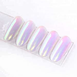 2018 rainbow pigments  Mermaid  Aurora Holographic pigment  Nails polish use