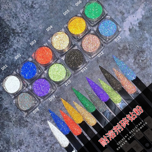 Feishi High Flash Rainbow Disco Sparkling Shimmer Smash Diamond Glitter Powder for Nail Art Decoration