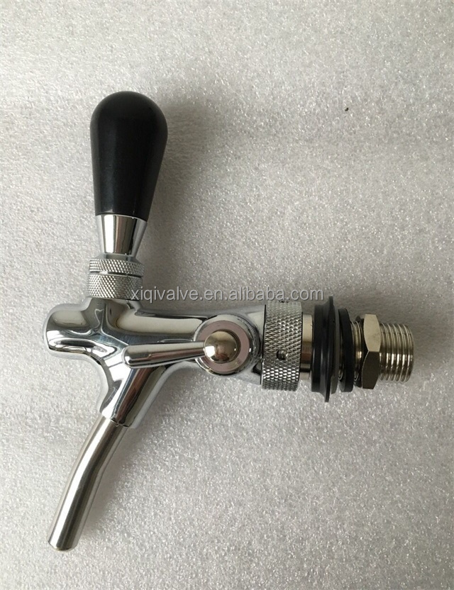 Taizhou China hot selling bar beer dispensing tap beer faucet flow control with compensator G5/8''