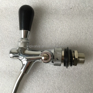 Taizhou China hot selling bar beer dispensing tap beer faucet flow control with compensator G5/8''