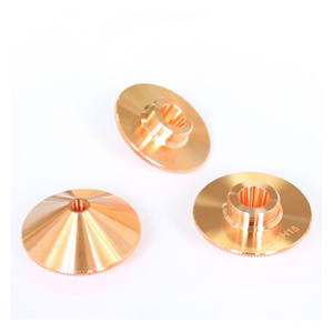 D28 D32 mm copper laser cutting parts laser nozzle for fiber laser cutting machine