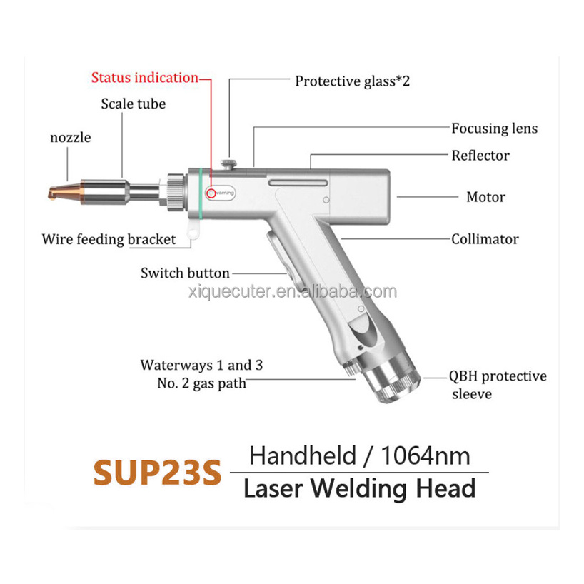 Fiber laser welding machine parts laser head laser welding torch welding gun SUP23S 3000W