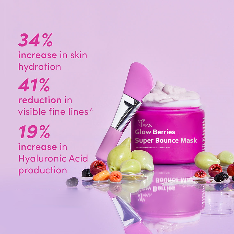 Custom Face Care Mud Clay Mask with Vitamin C, Hyaluronic Acid For Anti-Aging, Brightening, Whitening Exfoliating Face Mask