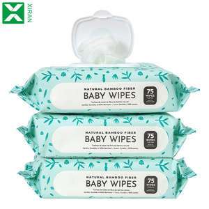 wholesale Biodegradable Flushable toilet cleaning bamboo wet baby wipes eco-friendly organic sensitive skin wholesale baby wipes