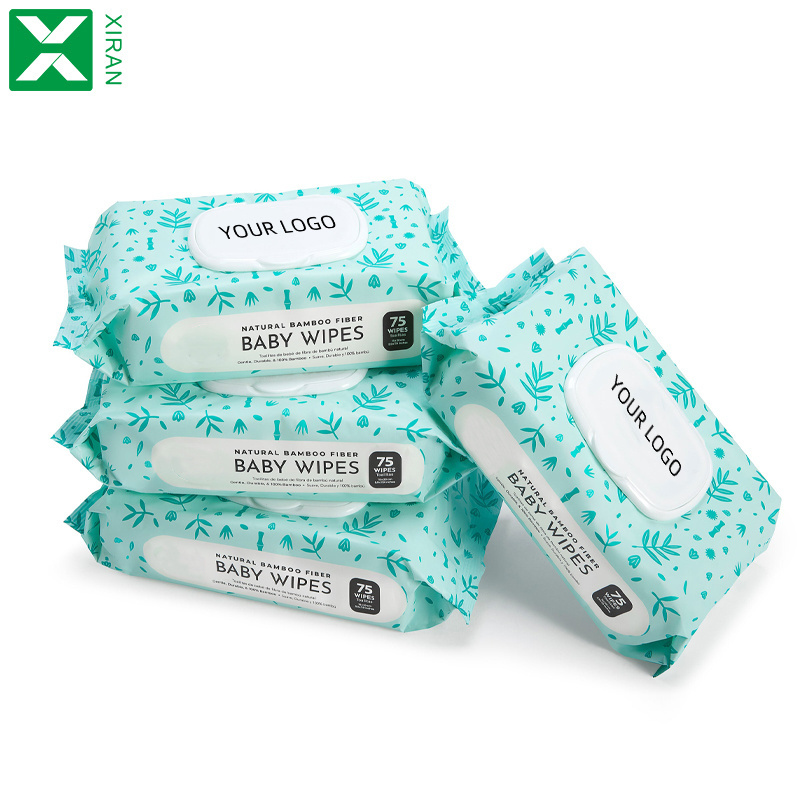 wholesale Biodegradable Flushable toilet cleaning bamboo wet baby wipes eco-friendly organic sensitive skin wholesale baby wipes