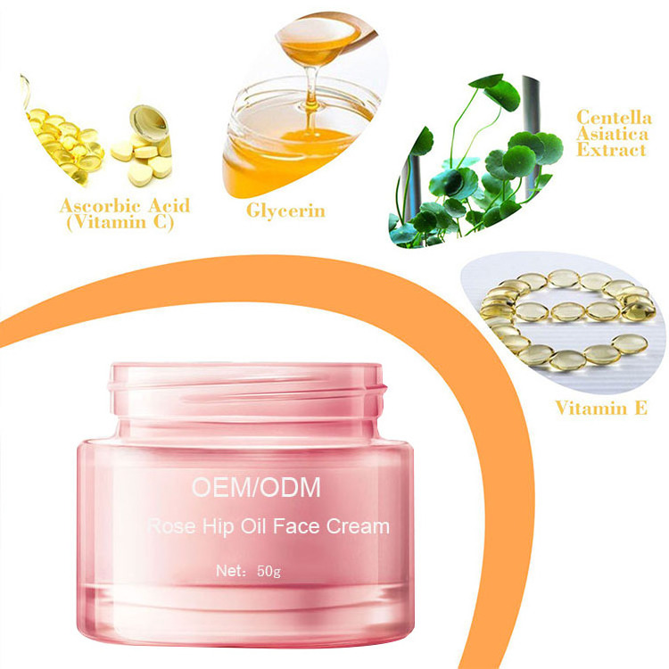 Anti Aging Rose Aqua Beauty Cream Organic Skin Whitening Face Cream Rose Cream for Acne