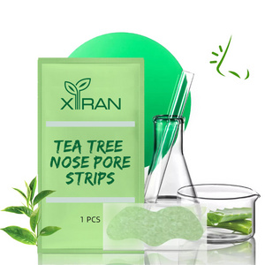 Factory Bulk Price Customized Tea Tree Nose Strips Private Label Deep Cleansing Blackhead Remover Nose Strips Peel off Mask