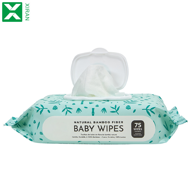 wholesale Biodegradable Flushable toilet cleaning bamboo wet baby wipes eco-friendly organic sensitive skin wholesale baby wipes