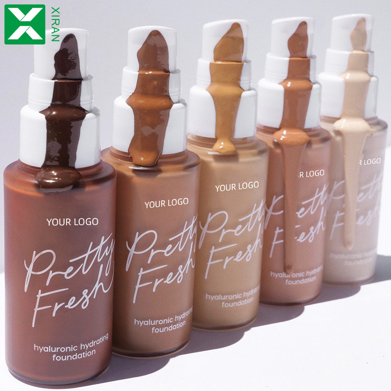 Custom Full Coverage Matte Makeup Foundation Waterproof HD Private Label Foundation For Black Women