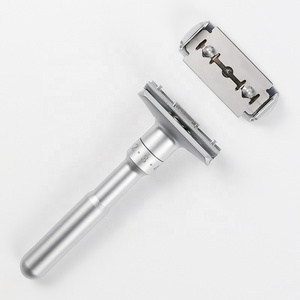 High Quality Mens Straight Metal Stainless Steel Classic Double Edge Shaving Safety Razor For Face