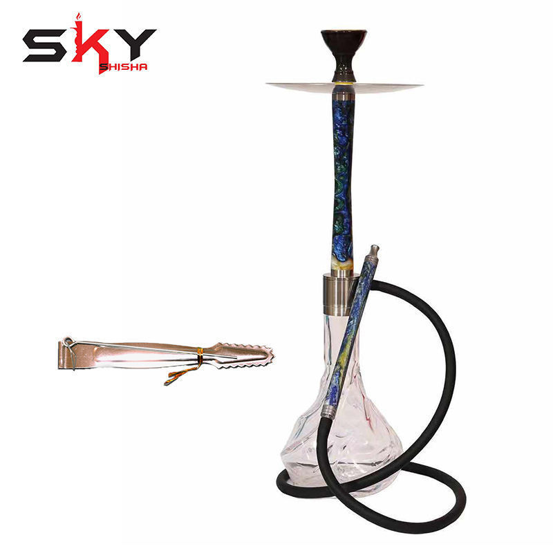 Custom Large Size One Hose Pipe Portable Hookah Aluminium Alloy Hubbly Bubbly Babylon Hookah Set