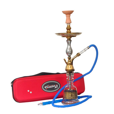 Modern Design Portable Zinc Alloy Plated Golden Color Egyptian Khalil Mamoon Shisha Hookah