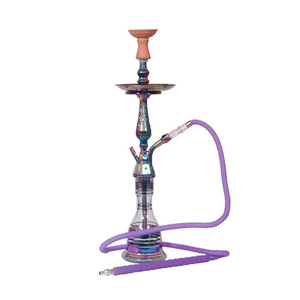 Purple Colorful Shisha Hookah For Tobacco Flavor OEM Custom Color Social Smoke Amy Shisha Hookah