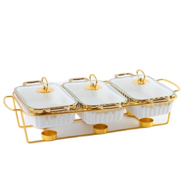 3 double ear ceramic baking dishes for cooking dishes for the cooking of 3pcs bake ware