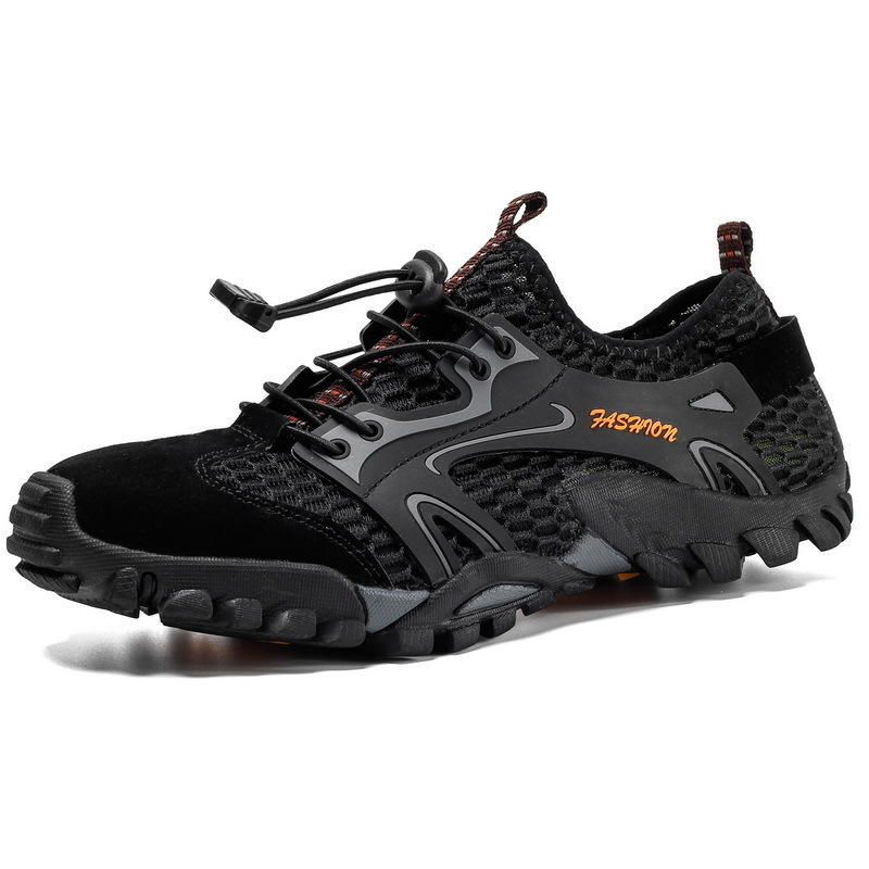 Large Size Comfortable Composite Sole Trekking Rock Climbing Sports Shoes Men Breathable Lace Up Casual Outdoor Hiking Shoes