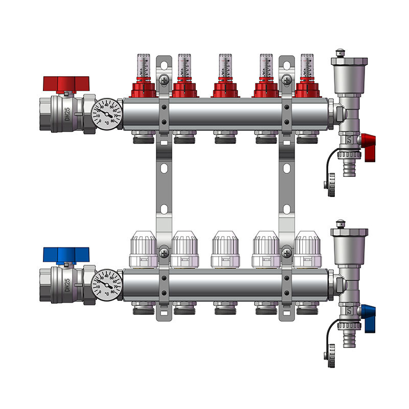 floor heating brass manifolds