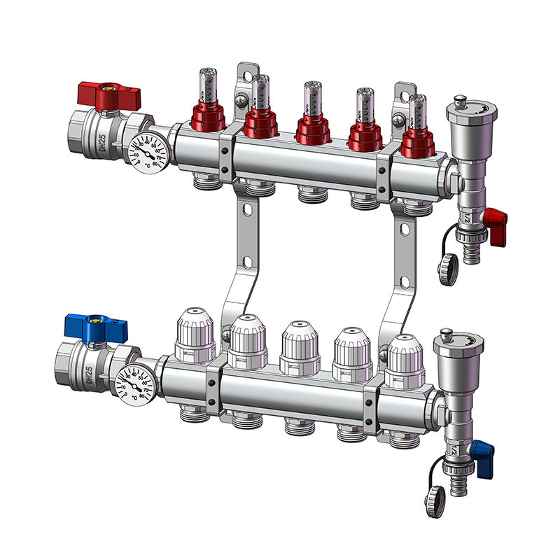 floor heating brass manifolds