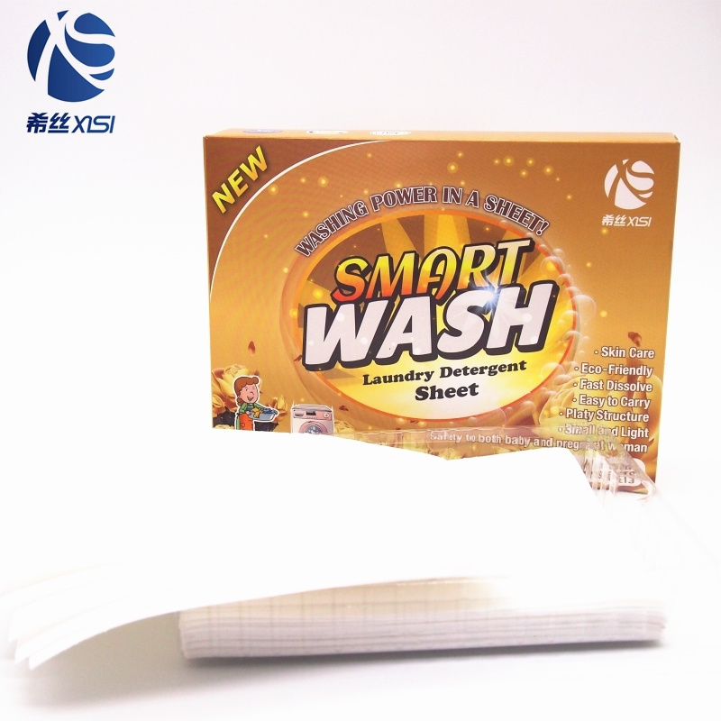 Best quality grade concentrated paper soap super condensed laundry detergent sheets