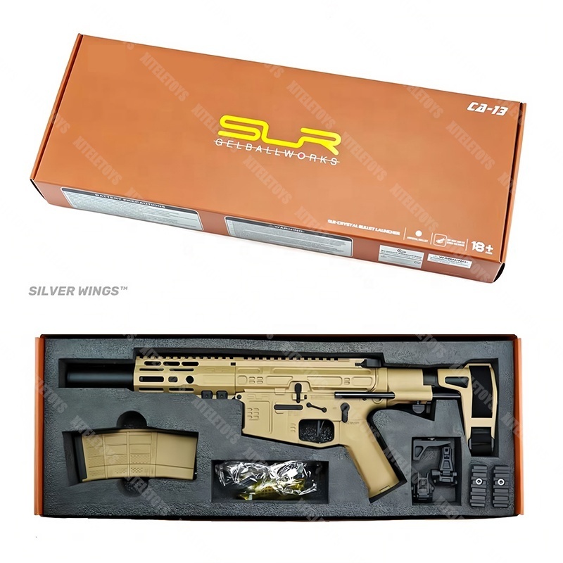 SLR gen4 Electric RIFLE 7MM GEL ammos Blaster burst Ammos balls Splatter launcher AUTO shooting fighting game TOY GUN for adult