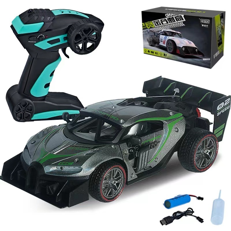 2.4G 1/16 Alloy Spray RC Car 4wd Remote Control Drift Car Toys kids Gift High Speed Electric Vehicles For Adults