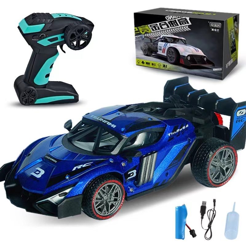 2.4G 1/16 Alloy Spray RC Car 4wd Remote Control Drift Car Toys kids Gift High Speed Electric Vehicles For Adults