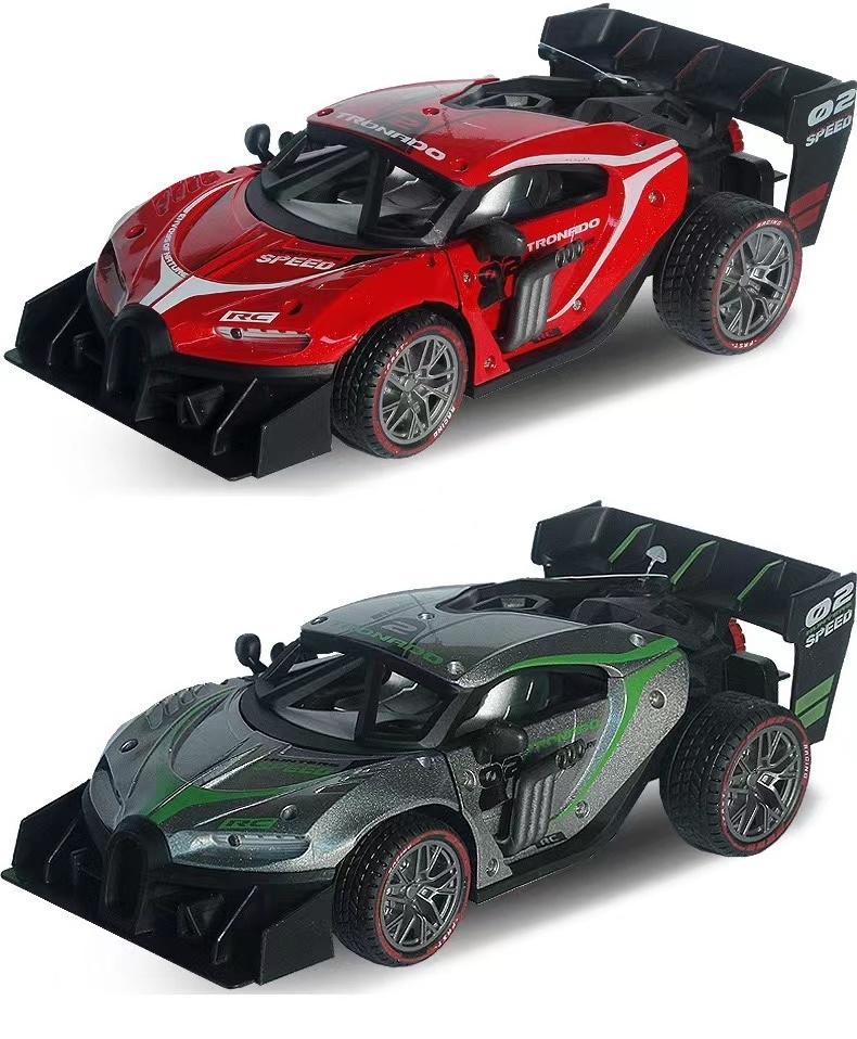 2.4G 1/16 Alloy Spray RC Car 4wd Remote Control Drift Car Toys kids Gift High Speed Electric Vehicles For Adults