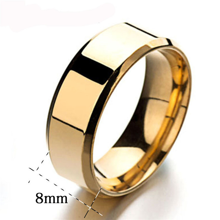 4mm 6mm 8mm Tungsten Black Gold Silver Black High Polished Stainless Steel Women Men Wedding Finger Rings Jewelry