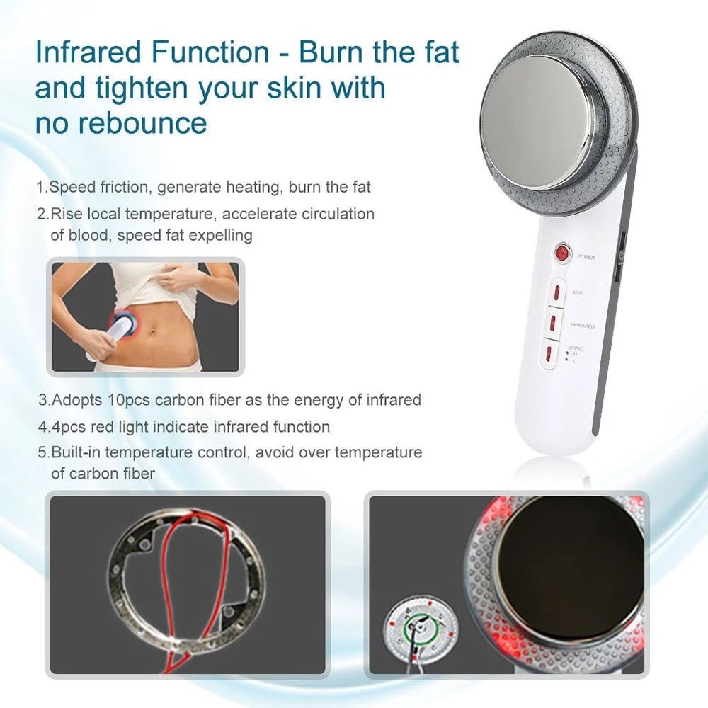 Portable body massager Infrared Ultrasound cavitation slimming device  for Lose Weight with EMS slimming Machine