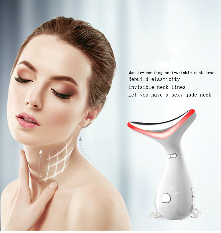 Home Use Beauty Devices V Shape Face Massager EMS Beauty Neck Face Lifting Device