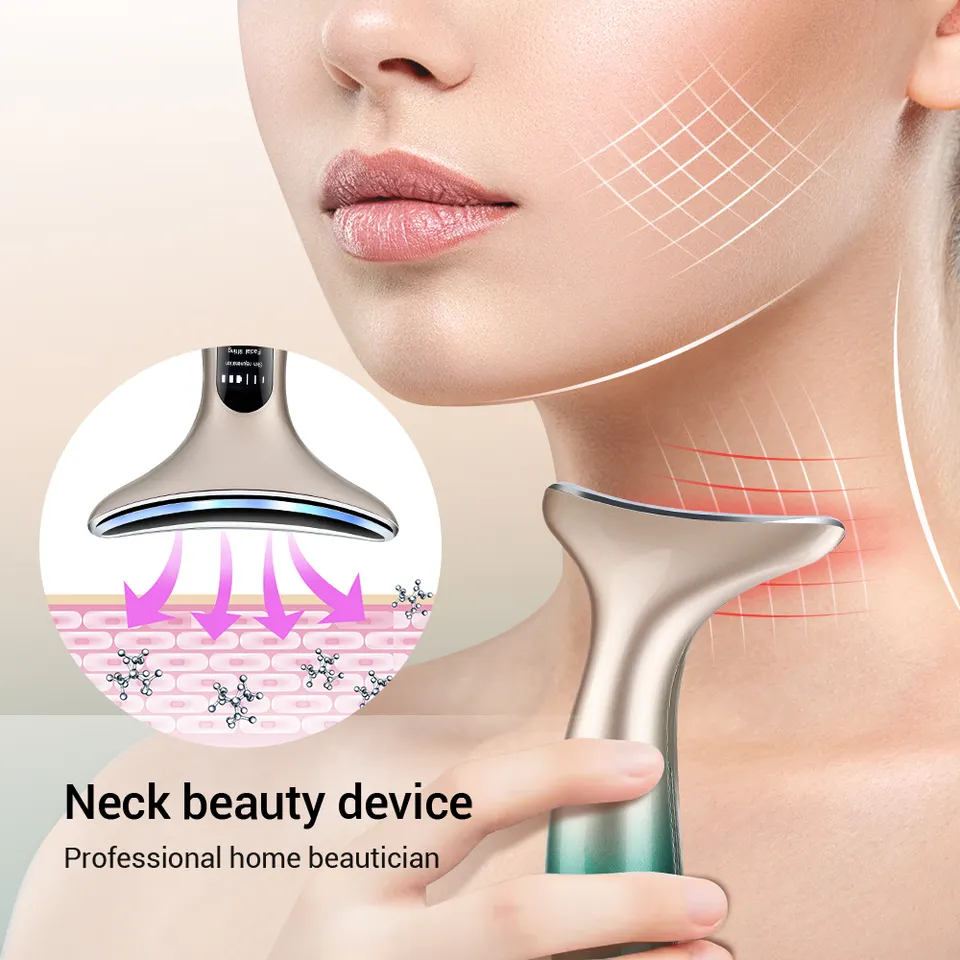 New Arrivals Neck Lift Beauty Device Ems Facial Massage Anti Wrinkle Microcurrent Facial Toning Device Portable Home Abs Pc