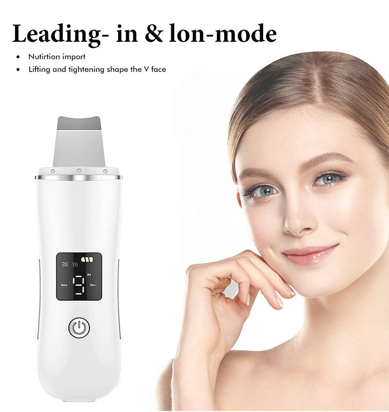 Hot Selling Skin Care Tools Facial Machine EMS Ultrasonic Facial Skin Scrubber