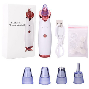 Portable Pore Cleaner Black Head Suction Extractor Tool Kit Acne Removal Cavitation Machine Electric Vacuum Blackhead Remover