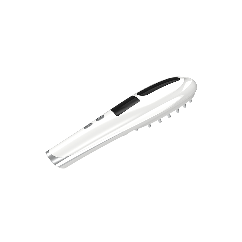 Electric Light Therapy Comb Stimulate Hair Growth EMS Vibration Hair Scalp Massager Comb Brush Dispenser Serum Oil