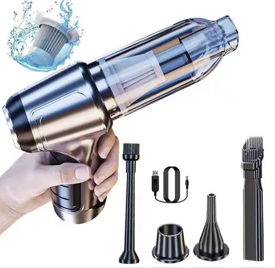 Two Versions Multi-Function 6000PA/10000PA Cyclone Car Vacuum Cleaner 2 in 1 Function Air Vacuum and Air Blow Cleaner