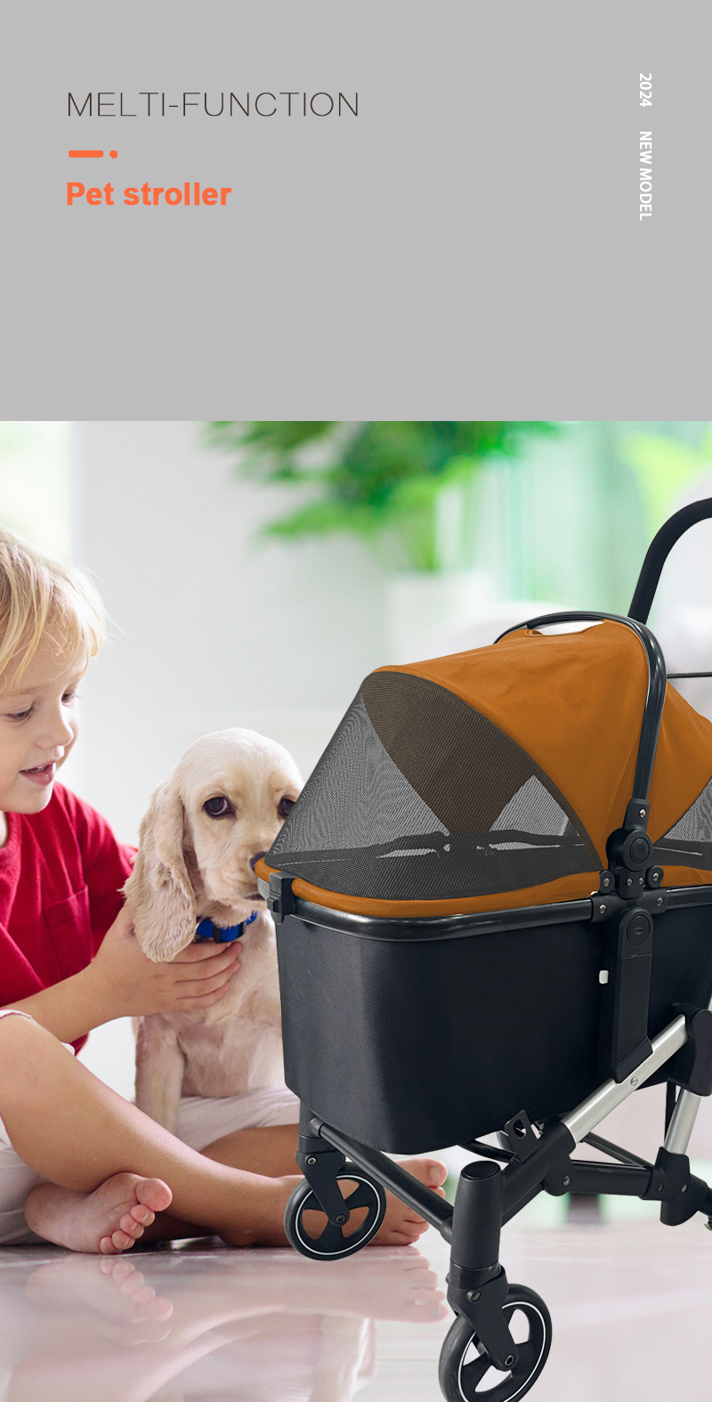 Luxury pet stroller best sale