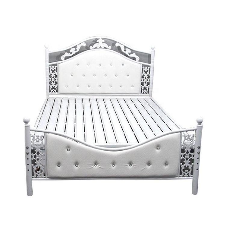 Free Sample Platform Cama Steel Iron Metal Bed/Single Queen Metal Bed Frame